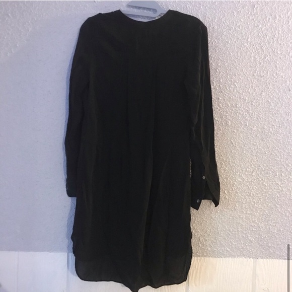 Aritzia Wilfred Bossut Dress 100% Silk Black Size - Picture 11 of 13